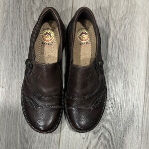 Earth Spirit 2000 Gerlon Dark Brown Leather Loafers